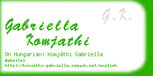 gabriella komjathi business card