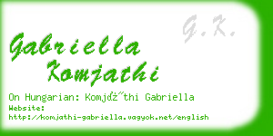 gabriella komjathi business card